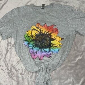 Rainbow Sunflower Tee